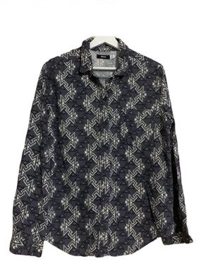 BDG Urban Outfitters button up Aztec flannel shirt large western geometric top